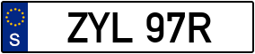 Trailer License Plate